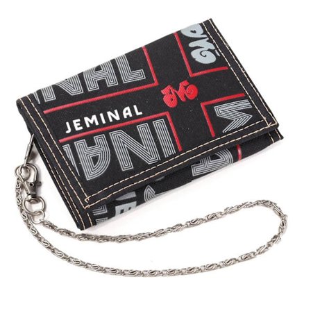 Geometrinen kuvioinen kangaslompakko, miesten ja naisten kolmiosainen korttikotelo kolikkokukkarolla ja hihnalla