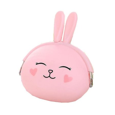 Silikoninen Kanin Kolikkopussi Söpö Käsilaukku Mini Lompakko Kortti Tasku Kolikon Puhelinteline
