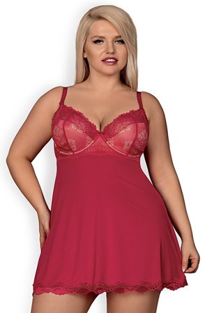 Obsessive Rosalyne Babydoll & Thong XXL Babydoll - Blushme.se
