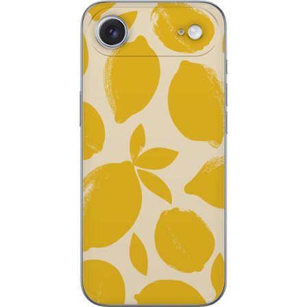 Kompatibelt Mobilskal till Apple Apple iPhone 17 Air Citrontryck citroner gula citrusfrukt köksmönster sommar design tapet retro stil färsk inspira