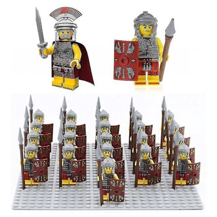 21 stk/sett romerske militære centurion soldater minifigurer hærleker samling[HK]