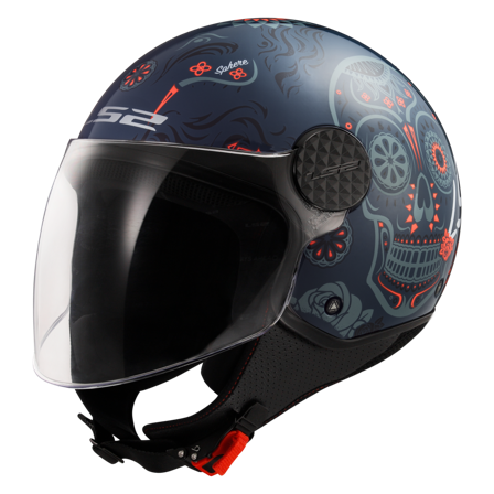 Jethelm LS2 OF558 Sphere Lux II Maxca Kobalt/Orange S