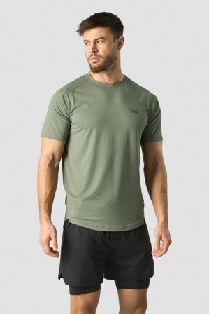 ICANIWILL - Stride Raglan T-shirt Men Sea Green - Herre - ICIW