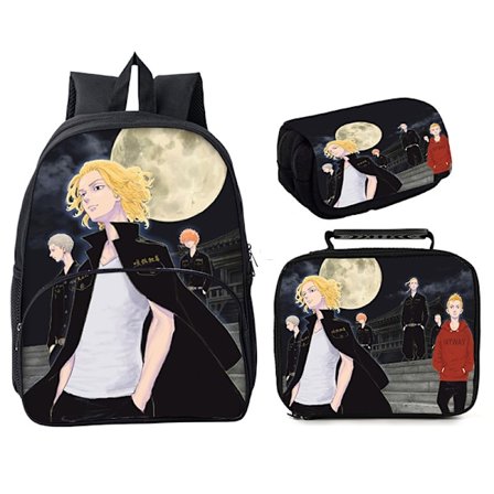 Tokyo Revengers Ryggsäck 3 delar 16 väska Style 24