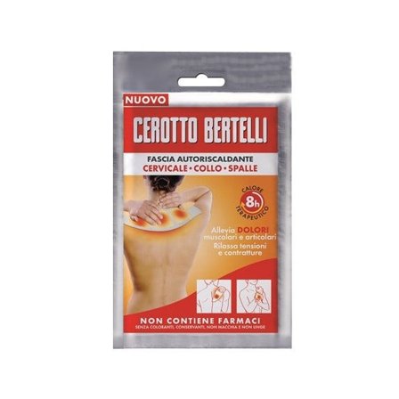 Cerotto Bertelli Fascia Autoriscaldante Cervicale Collo Spalle 1