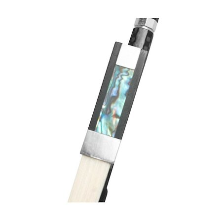 Fiolinbue 4/4 Kompositt Blomst Karbonfiber Ren Hestehale Utskåret Pluss Linje Sølv Saueskinn Håndstøtte Bue