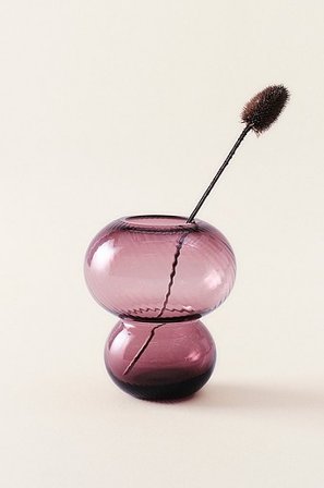 Jotex - Glazen Vaas - Hoogte 19,5 Cm Bordeauxrood Bordeauxrood - BUBBLAN - Koop Vazen bij Jotex