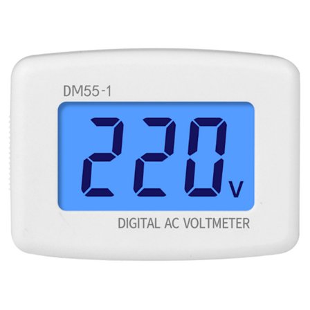DM55-1-EU Digital AC Voltmeter Høj Nøjagtighed Husholdningsapparater EU Stik 230V 50Hz