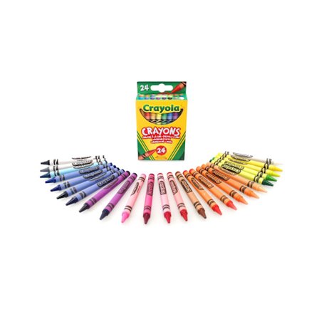 CRAYOLA Kritor, Ljusa Stark Färger, Multi, 24-pack (1-pack)