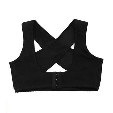 Usynlig Body Shaper Korset Kvinder Bryst Holdningskorrigerende Bælte Ryg Skulder Støtte Strop Holdningskorrektion Til Sundhedspleje-sort(XXL,Sort)