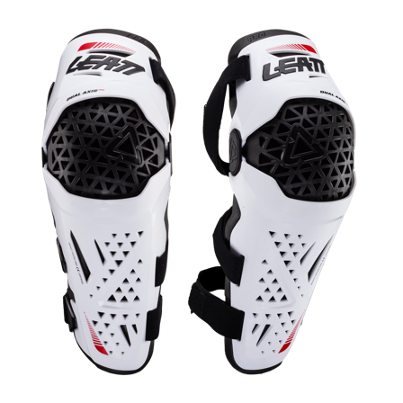Genouillères Leatt Dual Axis Pro Blanches L/XL
