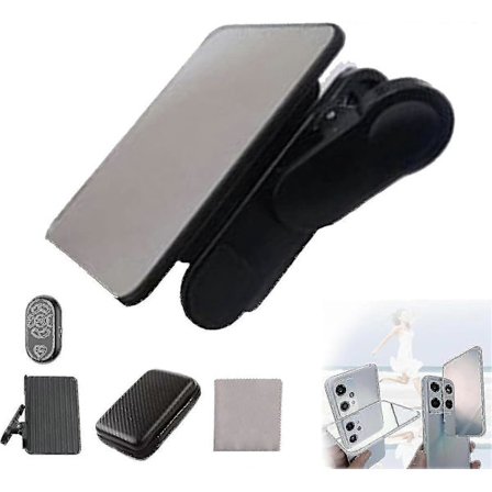 Smartphone Kamera Spegel Reflektions Clip Kit, Mobiltelefon Reflektions Kamera Clip Selfie Reflektor, Mobiltelefon Fotograferingstillbehör