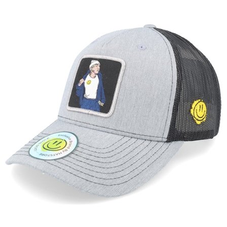 Lucid Smile - Grau trucker Cap - Flexing Cash Patch Heather Grey/Black Trucker @ Hatstore