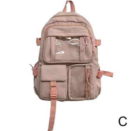 S-jiang Söt Kvinnor Ryggsäck Med Stor Kapacitet Vattentät Hona Sch