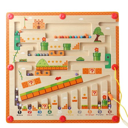 Magneettinen väri Numero Labyrinttilelut lapsille Palapeli logiikka harjoituslelut taaperoille Esikoululaisille