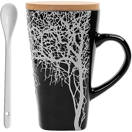 Kreativ Keramisk Kaffekopp Handmålad Präglad Kopp