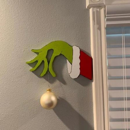 Jouluvaras käsin leikattu jouluvaras Grinch käsin koriste