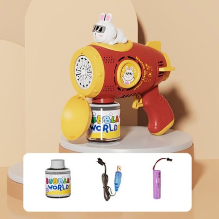 Bubble Gun Bubble Maker RÖTT BATTERI BATTERI