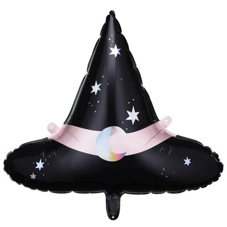 Häxhatt Folieballong 67x58cm - Halloween Dekoration - Kalaslagret.se