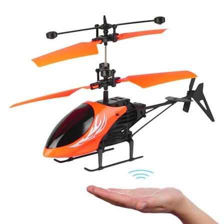 Fjärrstyrd Helikopter LED Uppladdningsbar Handstyrd Drönare Barn Present Flygande Leksak