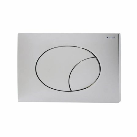 Placca Bampi FLOW satinata con doppio tasto