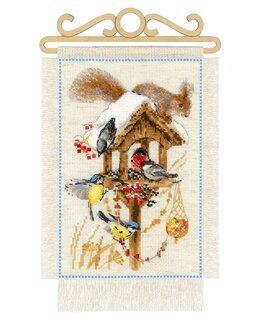 Broderipakke Veggteppe I fuglehuset - Riolis