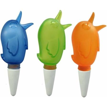 3 stykker (grøn*1, blå*1, orange*1) automatisk fuglevandingsanordning