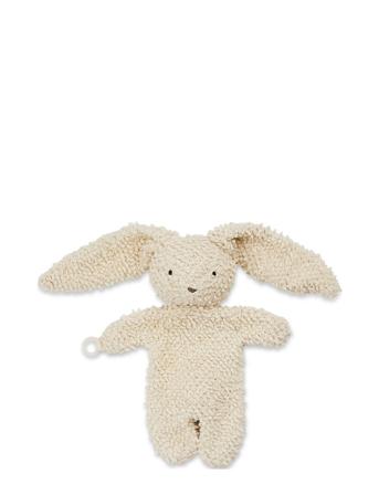 Cuddle Cloth, Rabbit, Off. White Bouclé Baby & Maternity Baby Sleep Cuddle Blankets Beige Smallstuff