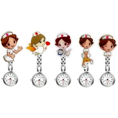 5 stk silikon sykepleierklokke tegneserie anime sykepleierklokke barn Qu