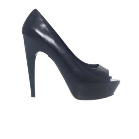 Giuseppe Zanotti Pre-owned, Pre-owned Leather heels Zwart, Dames, Maat:36 EU,leer