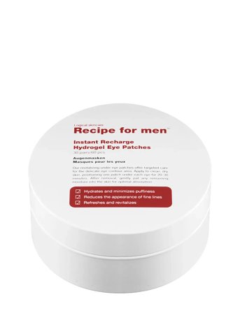 Recipe for Men Instant Recharge Hydrogel Eye Patches - Nude - 85 ML