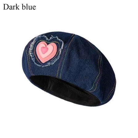 Baretter Hat Malerkasket MØRKEBLÅ dark blue