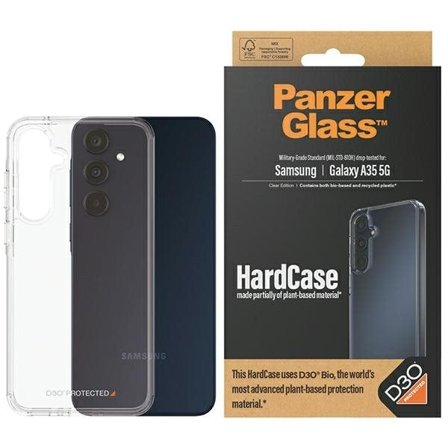 PanzerGlass HardCase med D3O Bio og Military Grade til Samsung Galaxy A35 5G - gennemsigtig