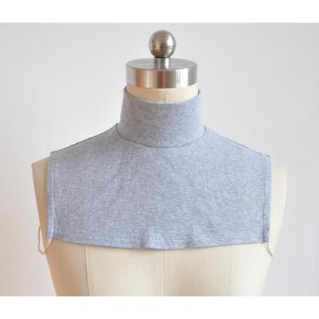 Naisten väärennetty kaulus Irrotettava universal , jossa on pusero Anti-Tie Neck Thermal cover Gray