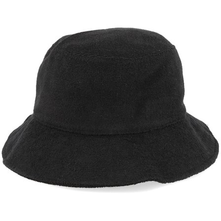 Yupoong - Noir bucket Chapeau - Frottee Black Bucket @ Hatstore