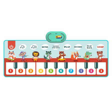 Stor musikalsk pianomatte til børn, dansemåtter med dyr