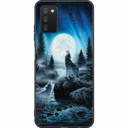 Samsung Galaxy A03s Svart Skal Wolf / Varg