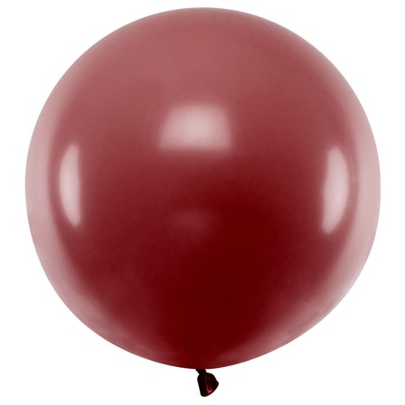 Iso Pyöreä Lateksiilmapallo Viininpunainen Pastelli