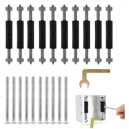 ING Type 86 reparationssæt til afbryder- og stikkontaktboks, vægmonteret reparationsværktøj til afbryderboks, reparationsboks, boks-type 