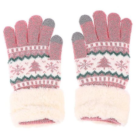 1 par varme strikkede hansker