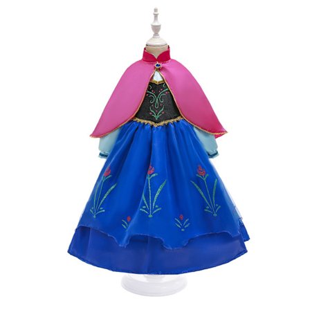 Barn Prinsessan Anna Cosplay Kostym Jul Fancy Dress Outfit