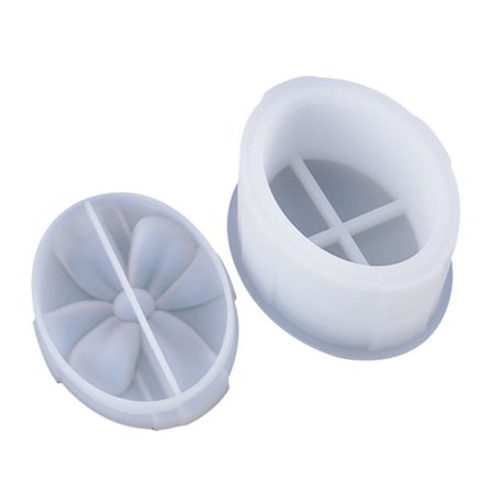 1 set låda hartsform hartshantverk form smyckesbricka form prydnadsbricka form (8.1X10.5CM, vit)