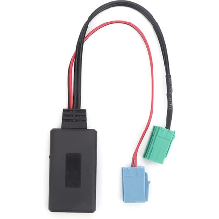 Qiilu Auto Audio Adapter, Auto Audio Adapter, Mini ISO 6Pin 8Pin Bilmusik Kontakt Bluetooth 5.0 AUX Kabel för Renault Clio/Espace/Kangoo/Laguna