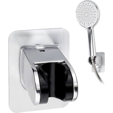 Dusjhodeholder med sterkt lim, justerbar håndholdt dusjhodeholder OBO