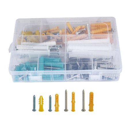 300 kpl Kipsilevyankkurit Seinäankkurit ja ruuvit valikoimasarja