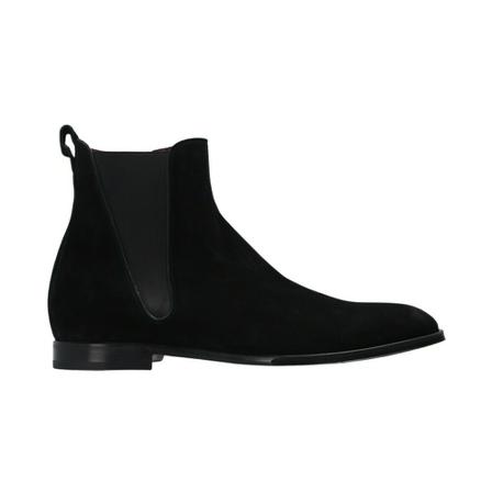 Dolce & Gabbana, Ankle boots Zwart, Heren, Maat:42 EU,suede