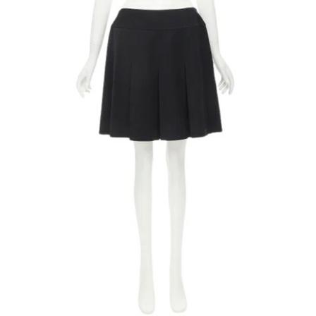 Chanel Vintage Pre-owned Polyester underdele Sort, Dame Vintage Nederdele