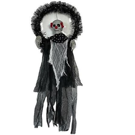 Skallekrans Halloween dekoration Dörrhänge Dörrhänge Skalle Spöke Clown hängande prydnad Halloween dekoration