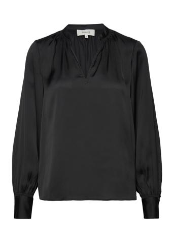 Lr-Wave Blus Långärmad Svart Levete Room