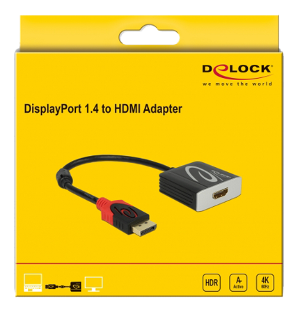 Delock video adapter - DisplayPort / HDMI - 20 cm